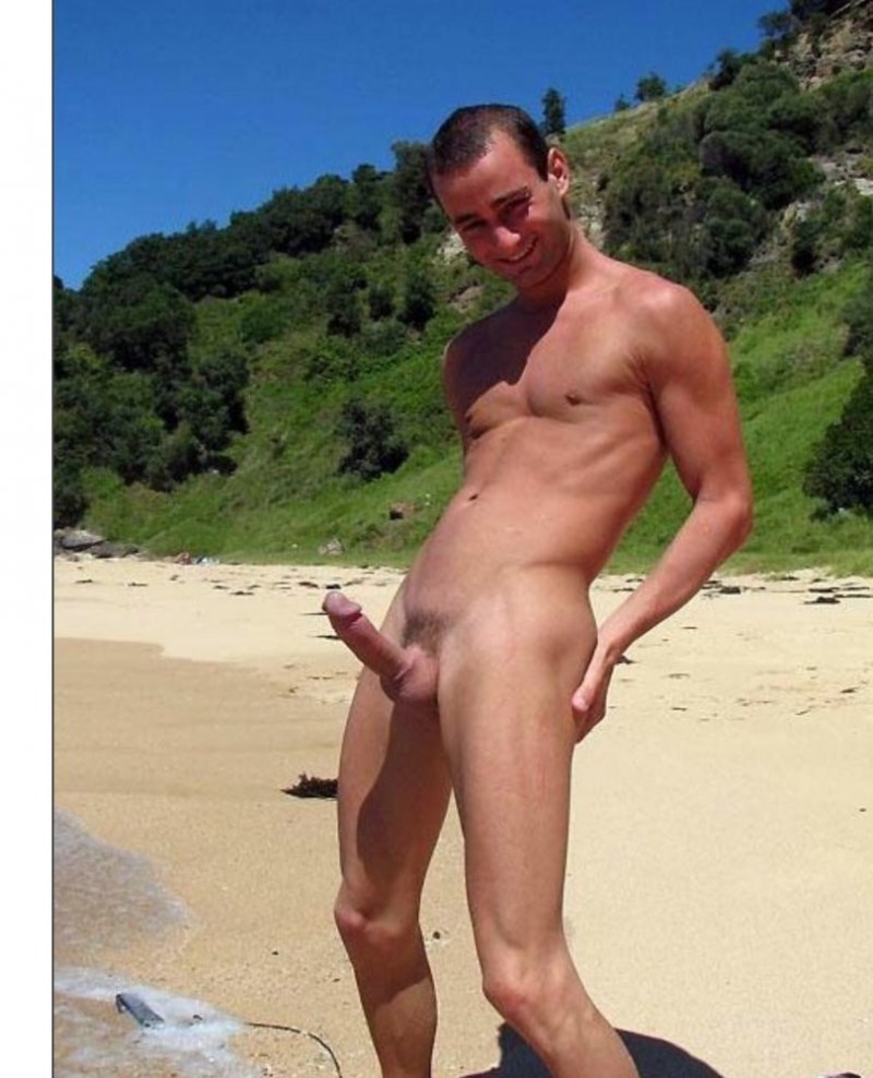 Naked young guys on the beach