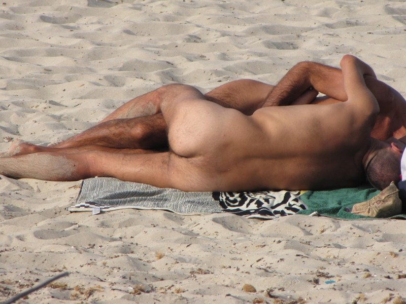 Nudist male beach
