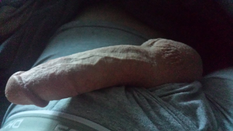 Big dick under the blanket