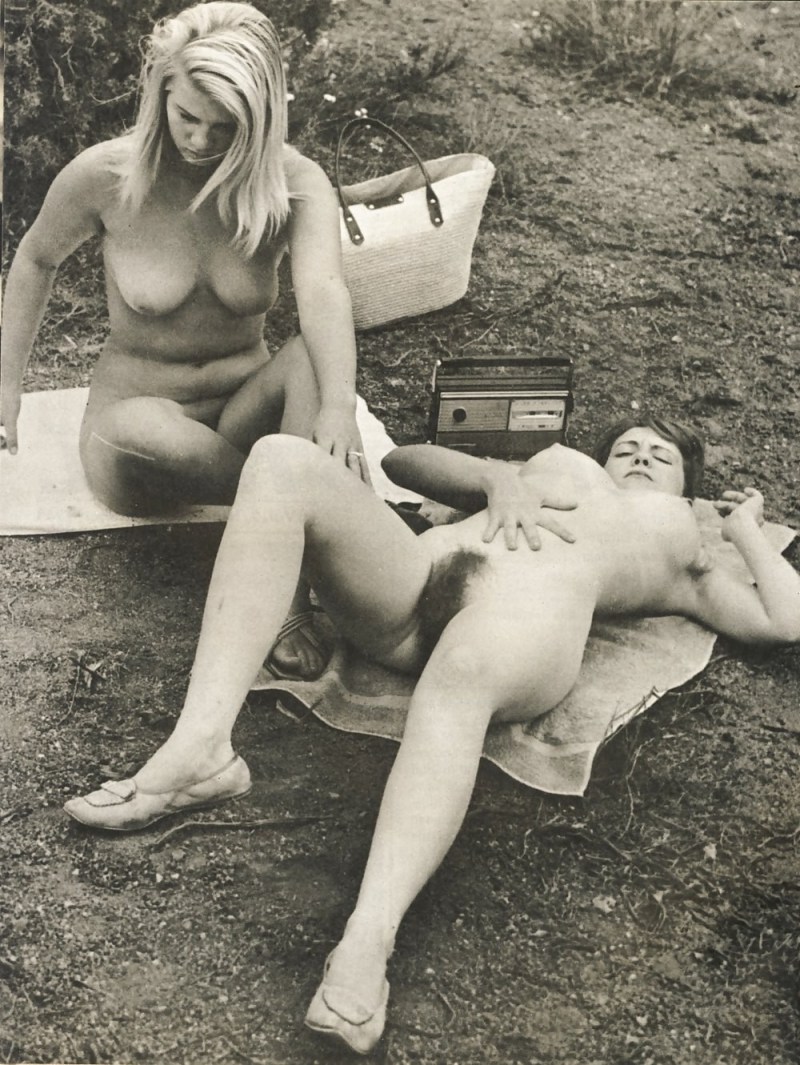 The old women nudist retro