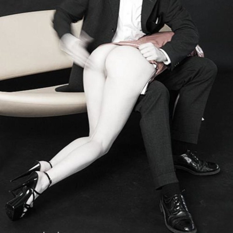 The guy slaps the girl in the pope