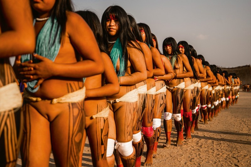 Naked Indians of Brazil