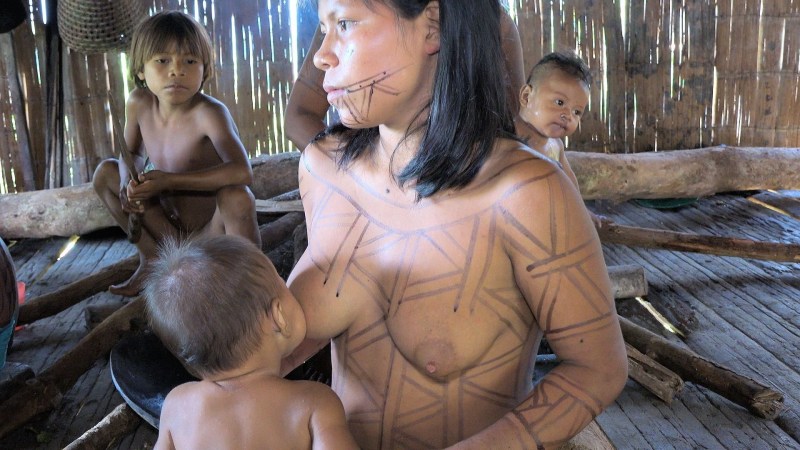 Wild tribes of the Amazon Girls