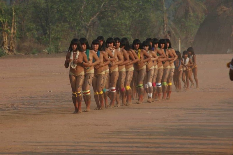 Indians shing women naked