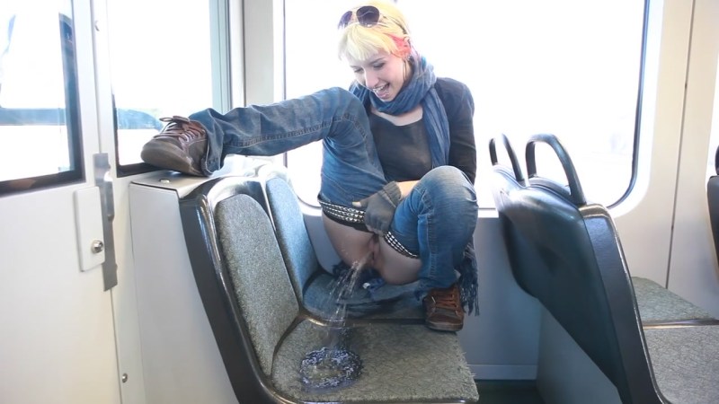 Naked in public transport
