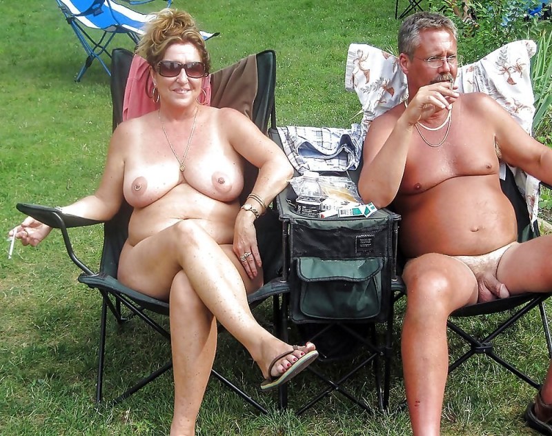 Mature nudists with men