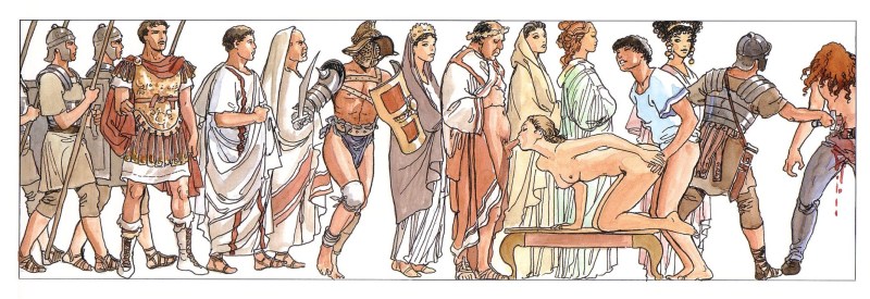 Milo Manara Evolution of Humanity