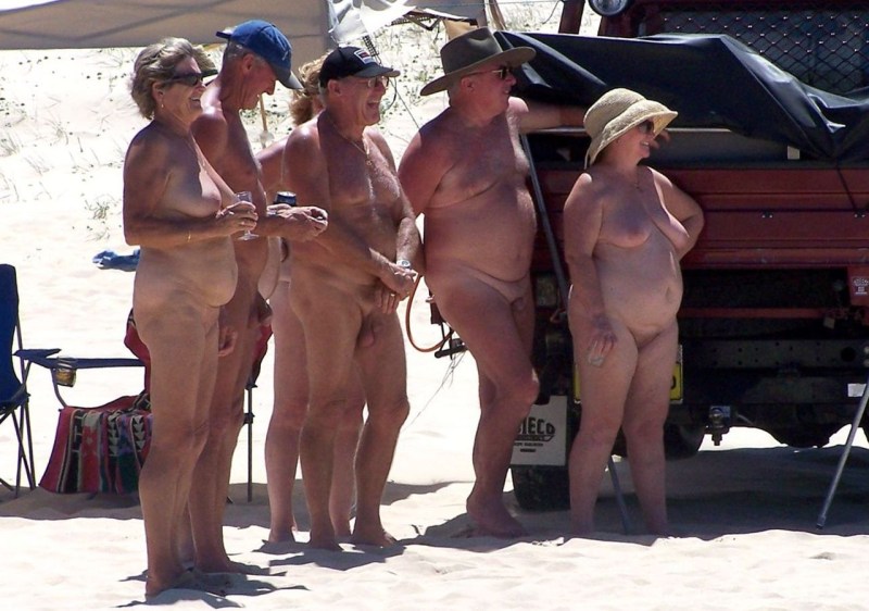 Festival elderly nudism beach