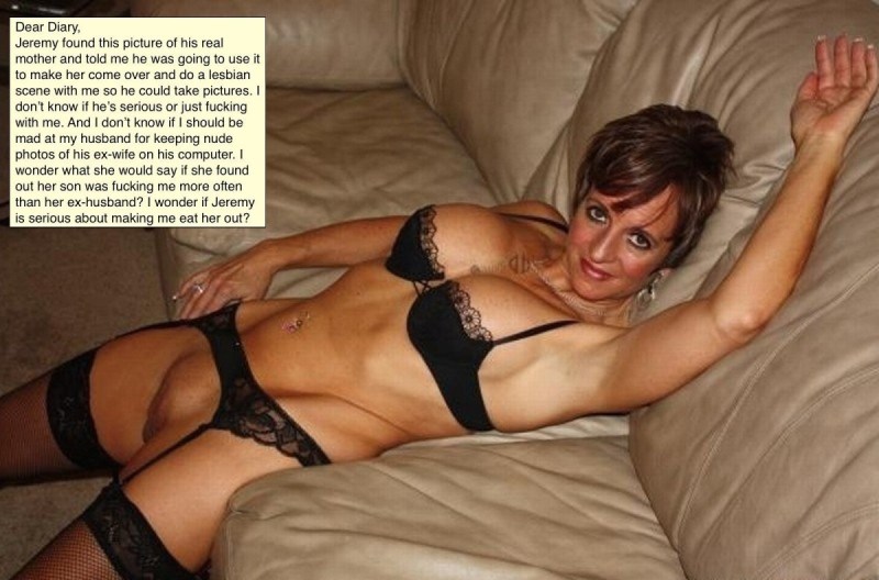 Mature slender in erotic linen