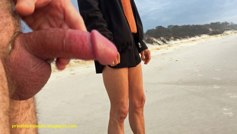 Exhibitionists erection