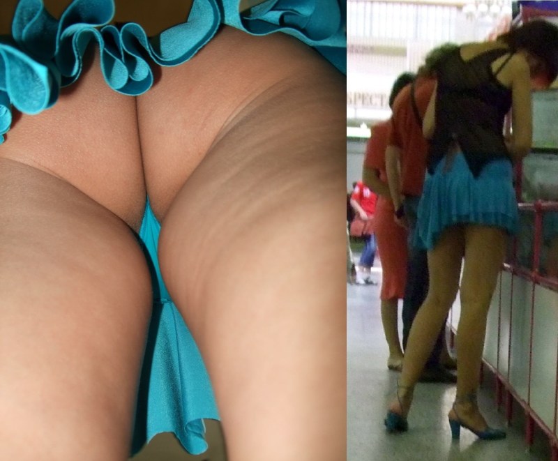 We peep under the skirts of women