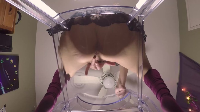 Vagina on a glass table