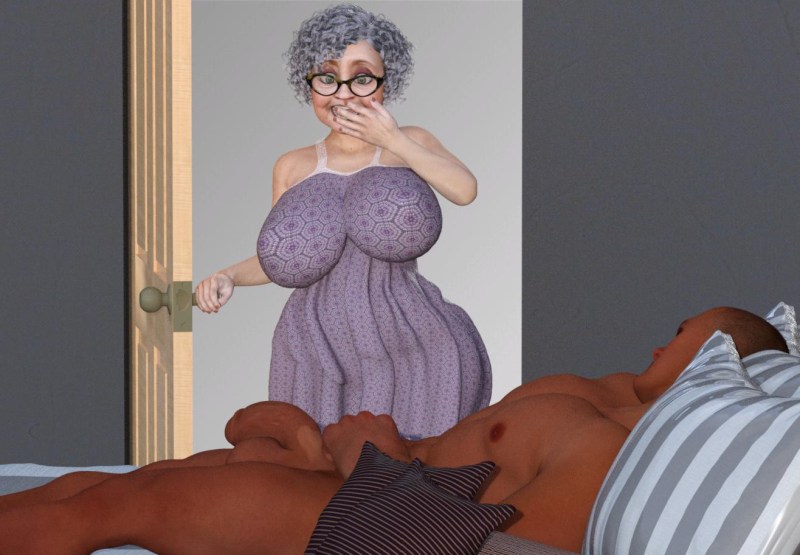 Porn Command with grandmother 3d