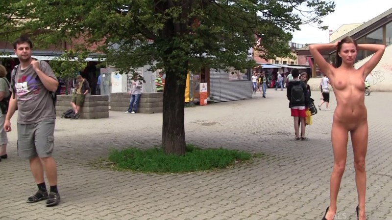 Sepaled naked on the street