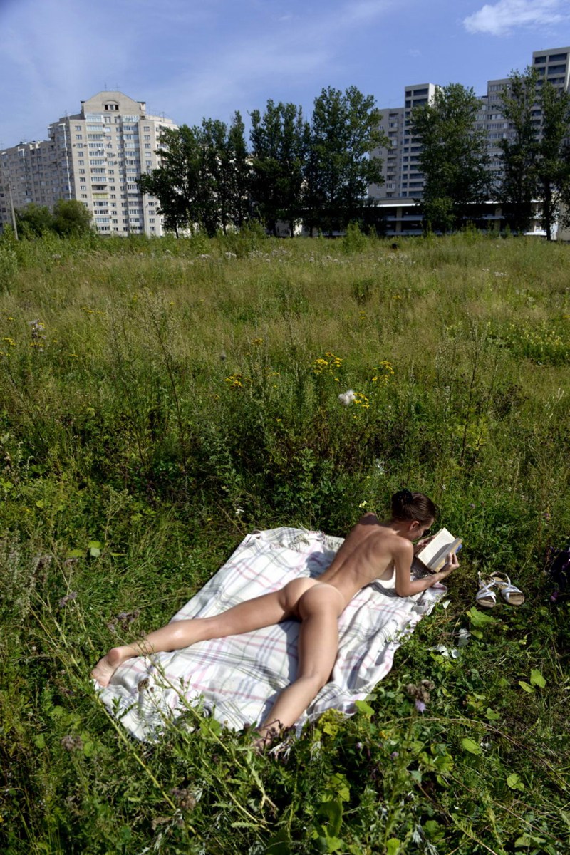 Naked sunbathing in parks