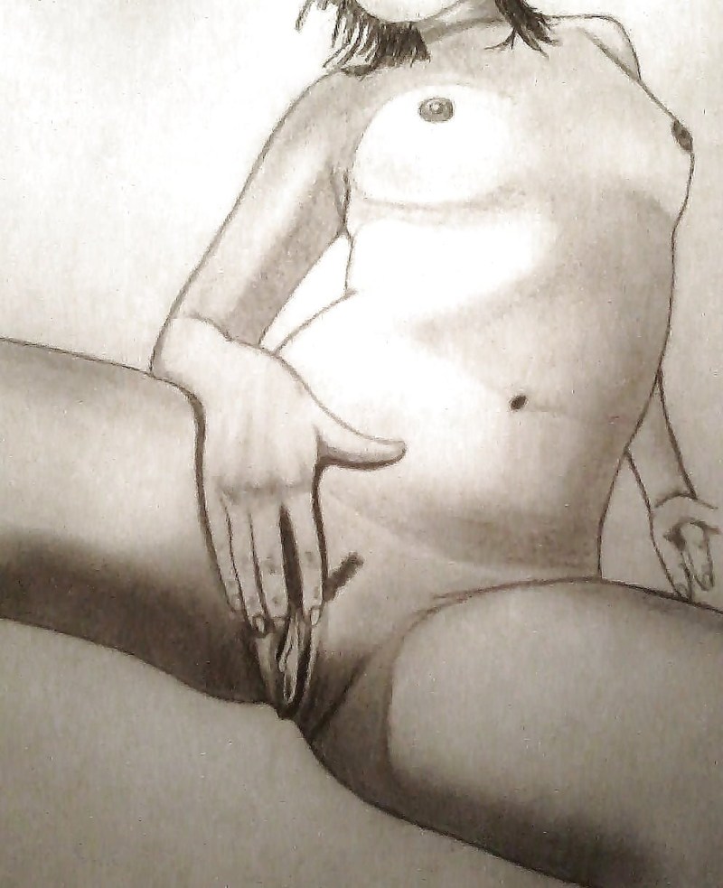 Female masturbation drawings