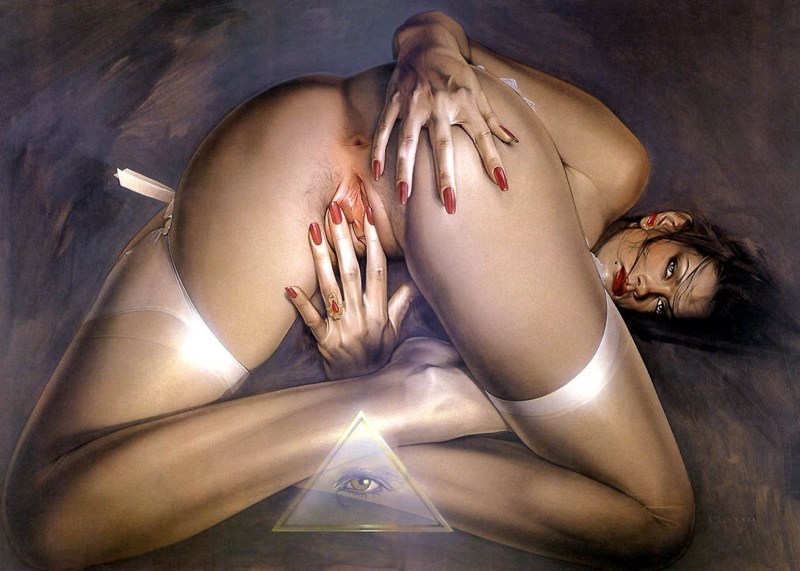 PIN-UP Art drawings to the Japanese artist Hajime Sorayama Art.Porno