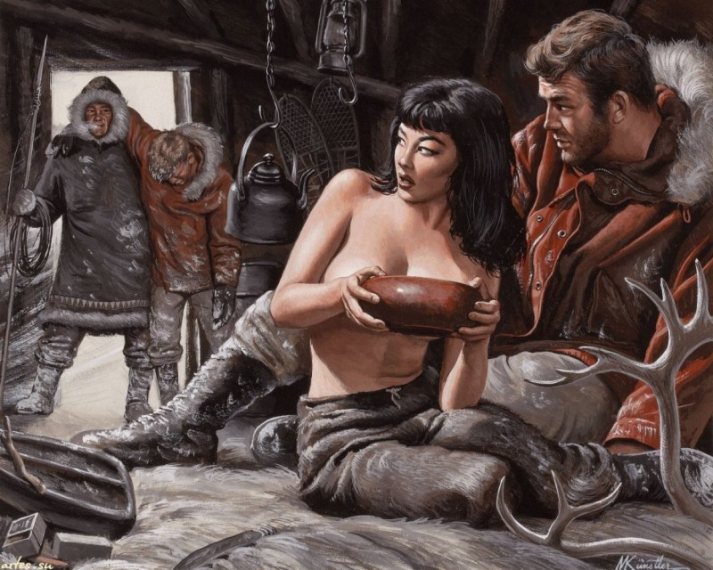 Naked women and post -apocalypse