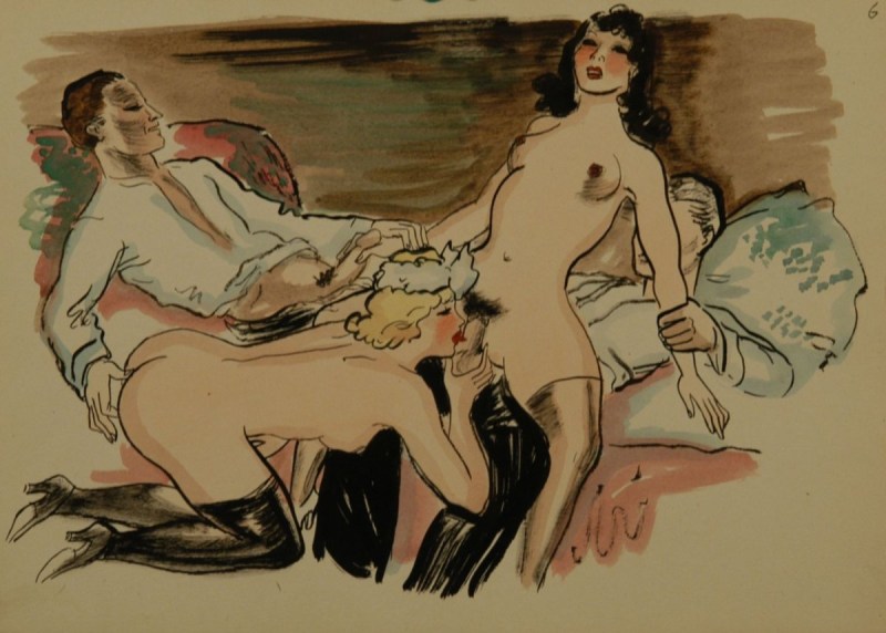 Polish erotic drawing