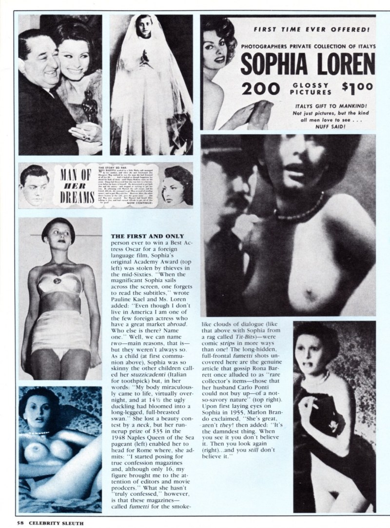 Erotic scenes with Sophia Loren