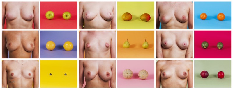 Tits of different shapes and sizes