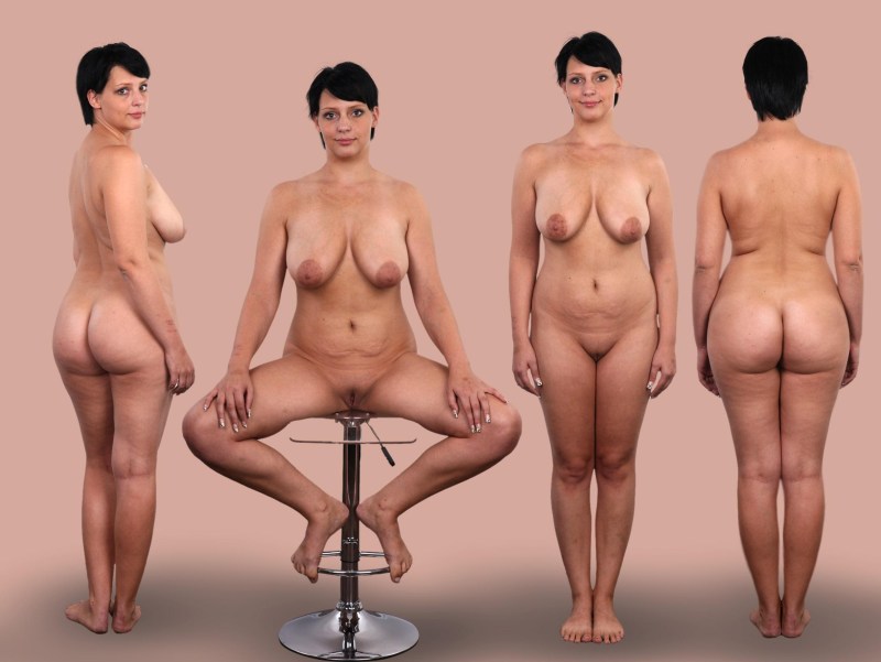 Naked women from different angles