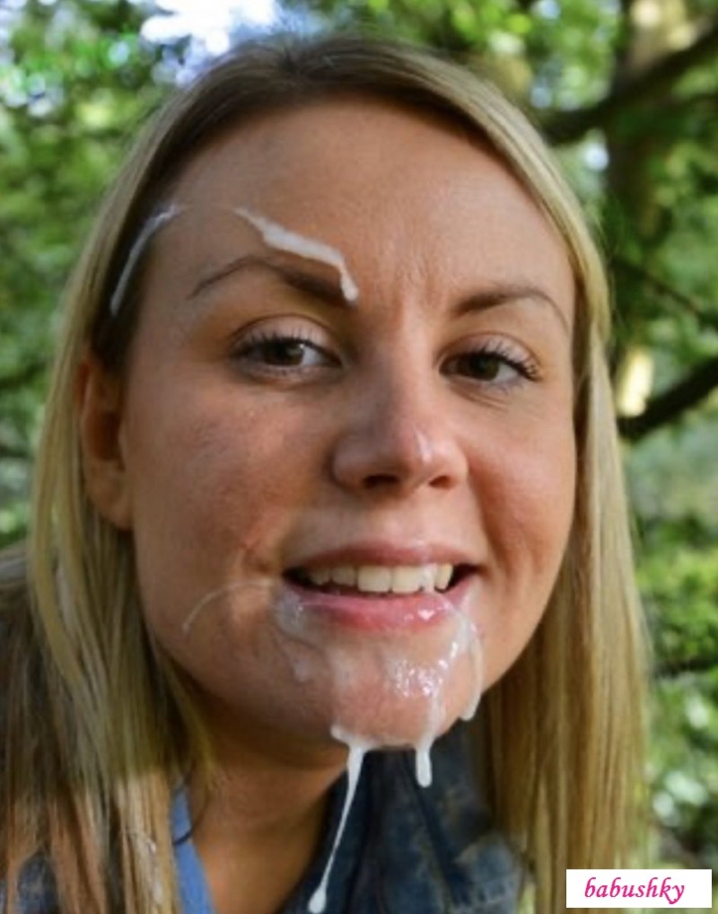 Cum on the girl on the street on the street