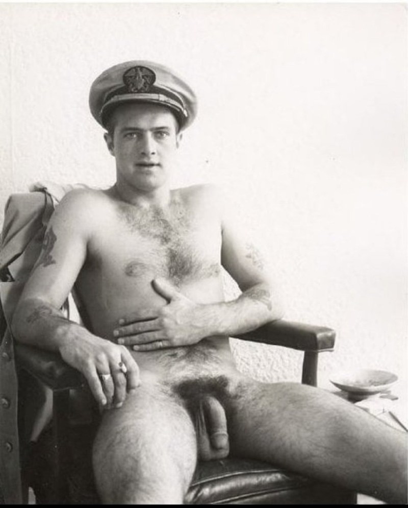 The German soldier is naked