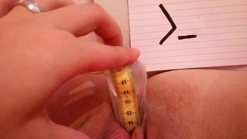 Measurement of the depth of the vagina nude