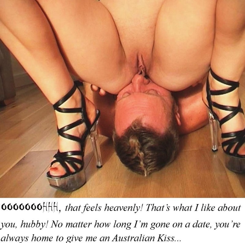 Slave licks the anus to the lady