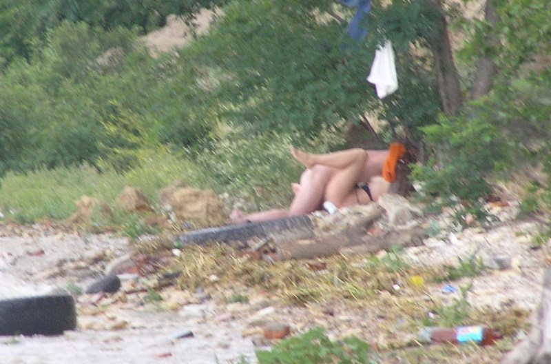 Caught on the street naked