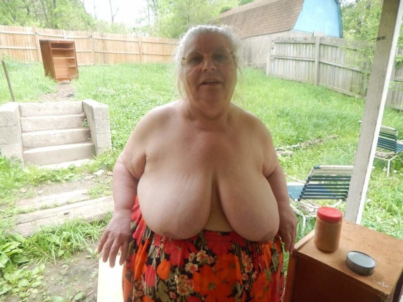 Old women with large breasts
