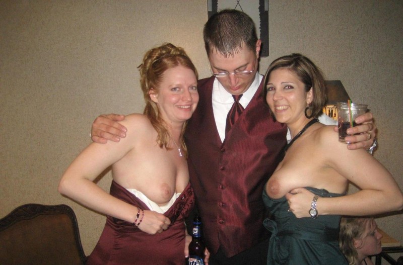 Private boobs on a corporate party