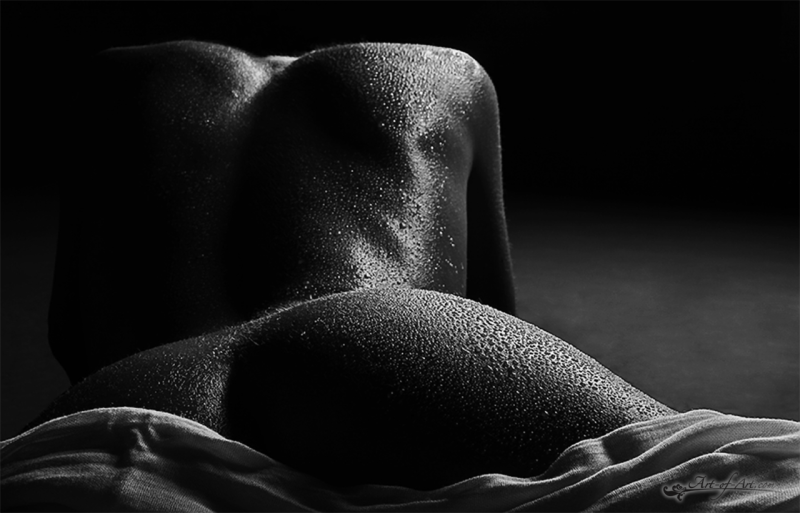 Beautiful black white nude