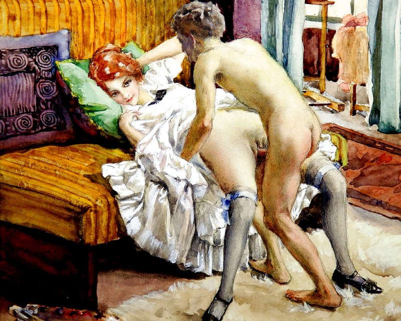 Pornographic painting
