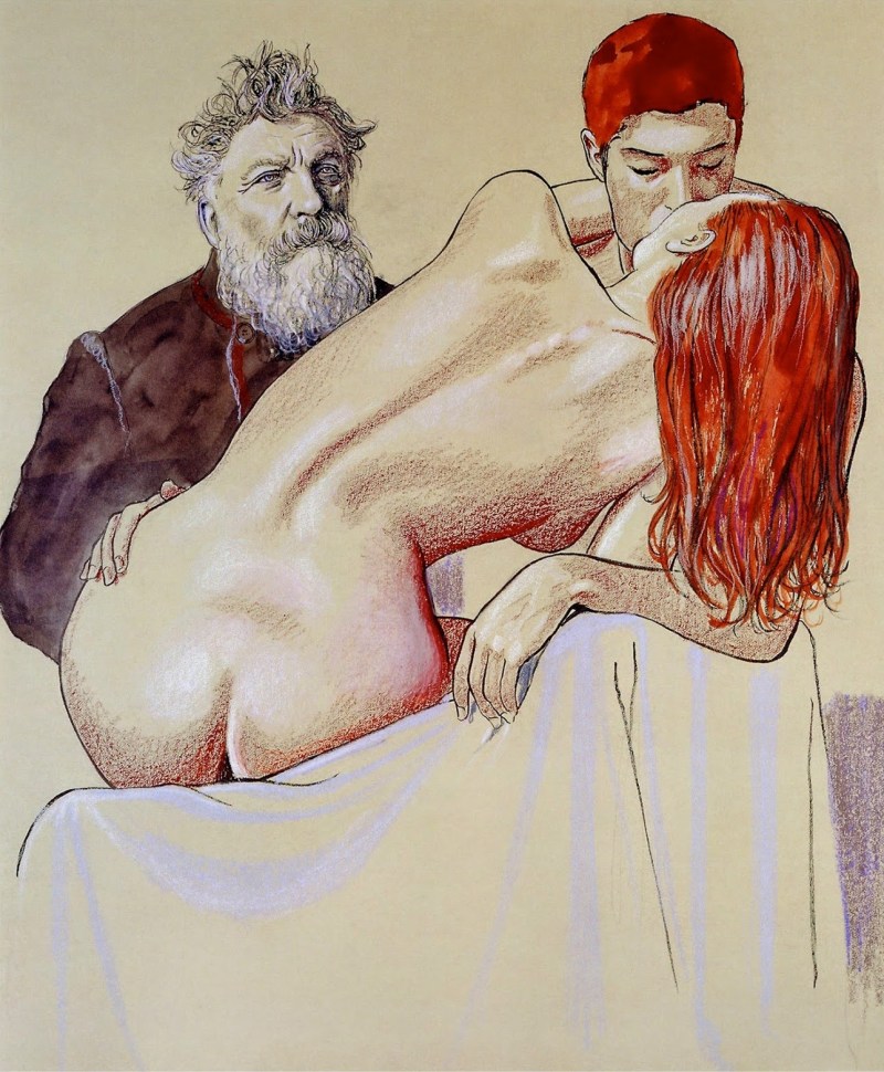 Erotic illustrations of artists