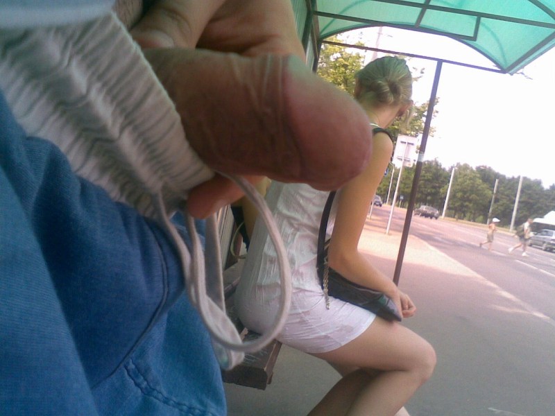 Jerked on a girl on the street