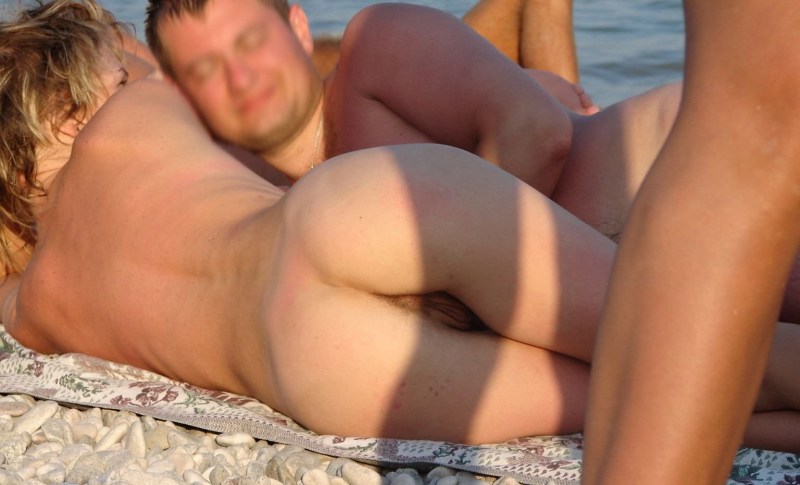 Spied on a nudist beach