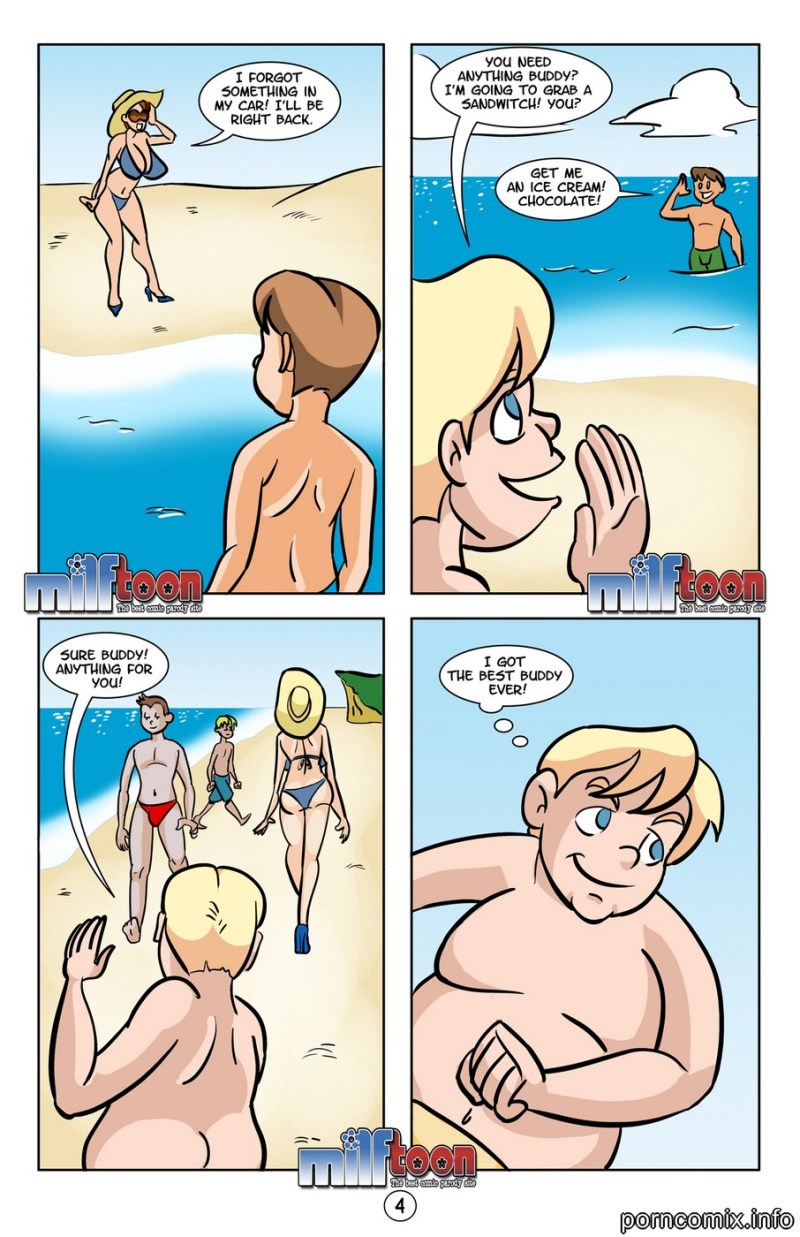 Porn comics with mother on the beach