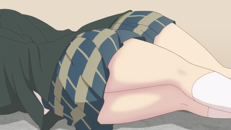 Anime rubs on the pillow